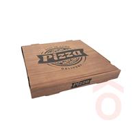 Pizzadoboz 28x28x4cm 100db kraft mintás