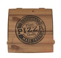 Pizzadoboz 32x32x4cm 100db kraft mintás
