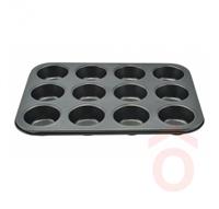 Muffin fém sütőforma 12 adagos teflon eng-249
