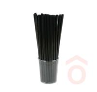 Szívószál PLA fekete 8x240mm 500db 2054/500