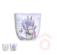 Kerámia kaspó magasított sima 5574 12/10