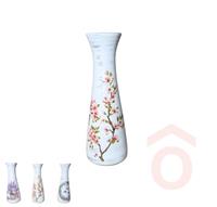 Kerámia váza szegfű dekor 29cm 5630