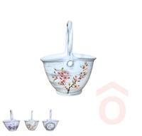 Kosár kerámia dekor 25cm 5597