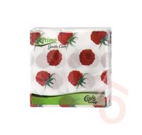 Szalvéta papír 34x34cm 1/4 1r.  45db málna Softimo