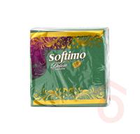 Szalvéta papír 34x34cm 1/4 2r.  50db zöld Softimo