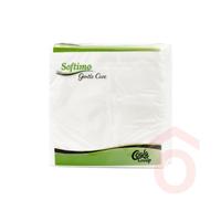 Szalvéta papír 34x34cm 1/4 2r.  50db fehér Softimo