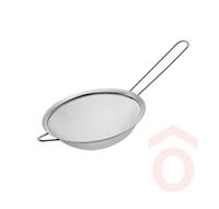 Szűrő rozsdamentes 20cm nyéllel, széles peremmel