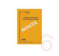 Veszélyes anyagok nyílvántartó könyve