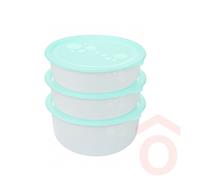 Ételtároló Freezy kerek 3db 1,2 l smaragd zöld 80050