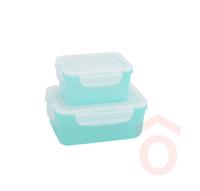 Ételtároló Click&Fresh 2db 1,1-2,1 l smaragd zöld 61621