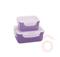 Ételtároló Click&Fresh 2db 1,1-2,1 l lila 61636