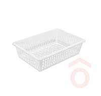 Kosár műanyag Handy vegyes színek-fehér 31710