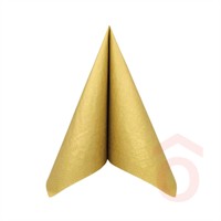 Szalvéta papír 33x33cm 3r. 1/4 100db arany Mank 88955