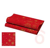 Duni szalvéta prémium 40x40cm 60db DSoftBio Starg.red 211532