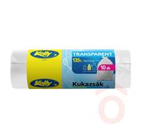 Szemeteszsák 70x110cm 15my 135l 10db Kelly transp.