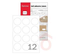 Etikett OPTIMA 100ív/doboz 6cm 1200db körcímke 32109
