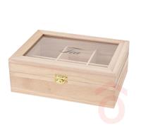 Teadoboz 6rekeszes 21x16x7,5 cm C37565510