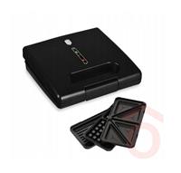 Szendvicssütő 3in1 grill/gofri 780W matt fekete BH/9638