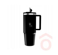 Termosz 1l matt fekete füles BH/8833P