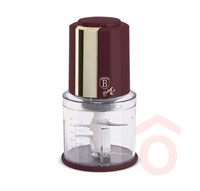 Aprító+tető (mini chopper) 0,6L 300W Leo matt bordó BH/9689