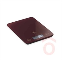 Mérleg konyhai üveg digitális 5kg Leo matt bordó BH/9753