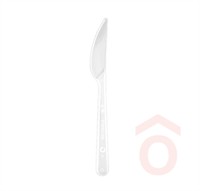Kés műanyag újrahasználható 50db 18cm fehér 34039