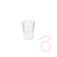 Pohár műanyag üveghatású snapszos 2-4cl 20db (PS) 34065