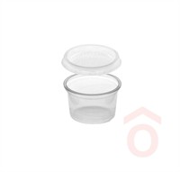 Szószos tálka + tető 30ml víztiszta 50db
