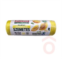 Szemeteszsák 59x72cm 60l 15db rec. köt.fül citrus illat Mazz