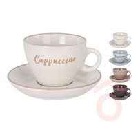Csésze+alj 220ml kő Cappuccino Q99000210