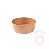 Salátás tál kraft 1300ml 50db 185mm (PAP/PE)  82813