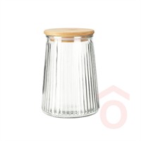 Tárolóedény üveg bambusz tető 1000ml CD1200100 kpn