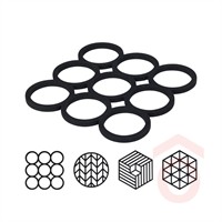 Edényalátét szilikon geometrikus 170489080 kpn