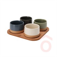 Kínálótál 5 részes bambusz/kerámia 210001090 kpn