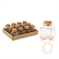 Fűszertartó üveg/parafa 50ml 695000090 kpn