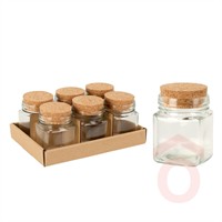 Fűszertartó üveg/parafa 160ml 695000110 kpn