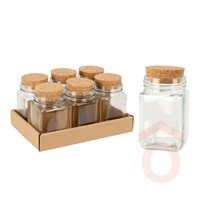 Fűszertartó üveg/parafa 250ml 695000120 kpn