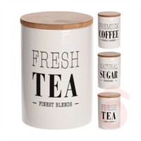 Tárolóedény feliratos kerámia bambusz 10x15cm 795880580 kpn