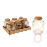 Fűszertartó üveg/parafa 280ml 695000130 kpn