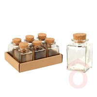 Fűszertartó üveg/parafa 80ml 695000100 kpn