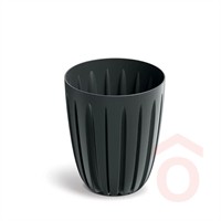 Virágcserép Wario 192x192x225mm antracit pp.