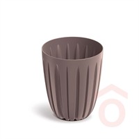 Virágcserép Wario 236x236x284mm bordós barna pp.