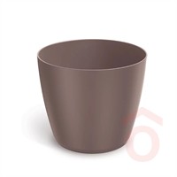 Virágcserép Regula 158x158x132mm bordós barna pp.