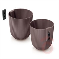 Virágcserép Milly REW. 146x146x176mm bordós barna pp.