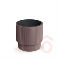 Virágcserép Milly 295x295x375mm bordós barna pp.