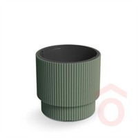 Virágcserép Milly 295x295x375mm fenyőzöld pp.