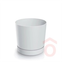 Virágcserép Tubo 338x338x326mm fehér pp.