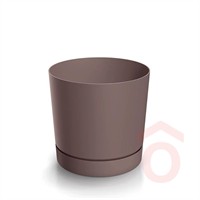 Virágcserép Tubo 338x338x326mm bordós barna pp.