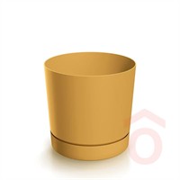 Virágcserép Tubo 338x338x326mm mustár pp.