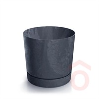 Virágcserép Tubo Beton 239x239x231mm antracit pp.